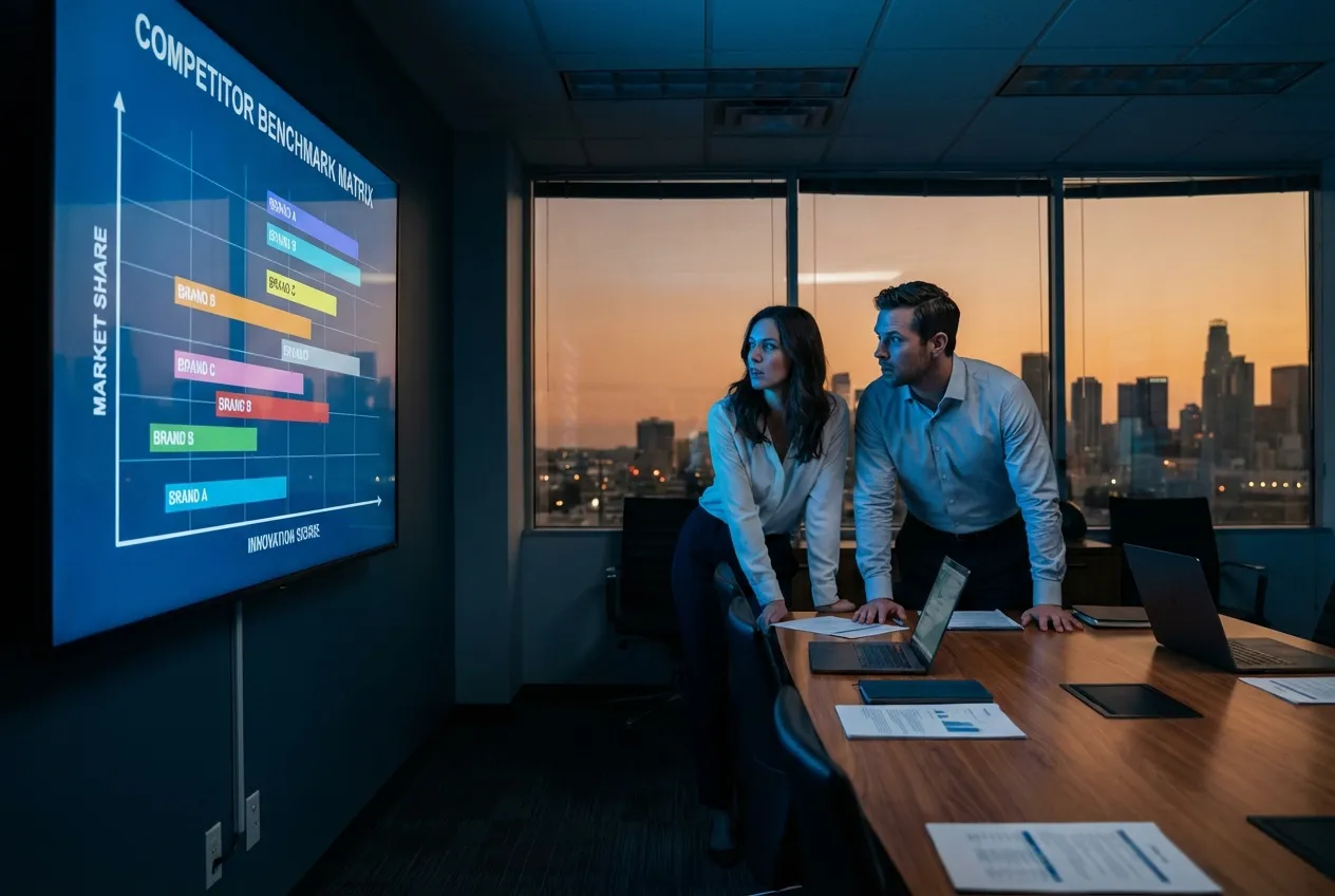 Suivi concurrentiel et comparaison du Share of Model dans les réponses IA